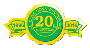 cline construction - 20th anniversary_logo
